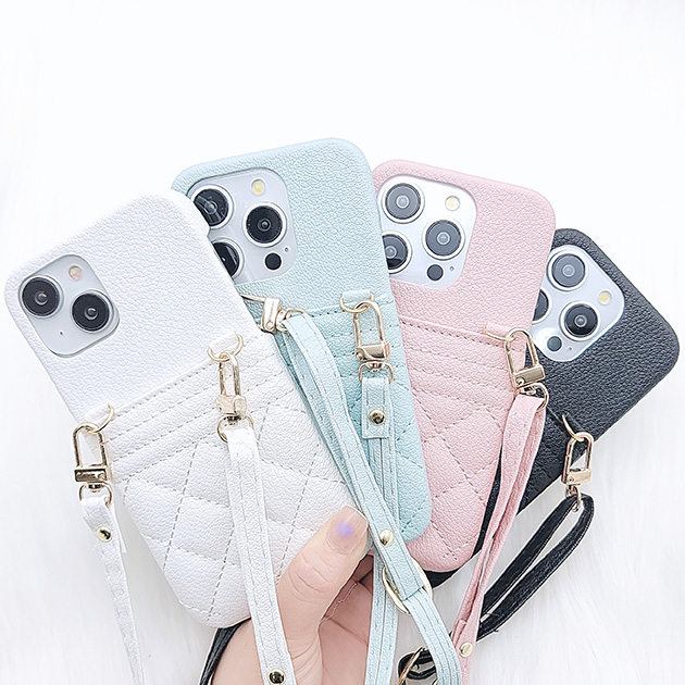 コメント必須 早い者勝ち即日発送レディース キルティングケース Lace Ladies（レースレディース） 2WAYキルティングポケット付きiPhone