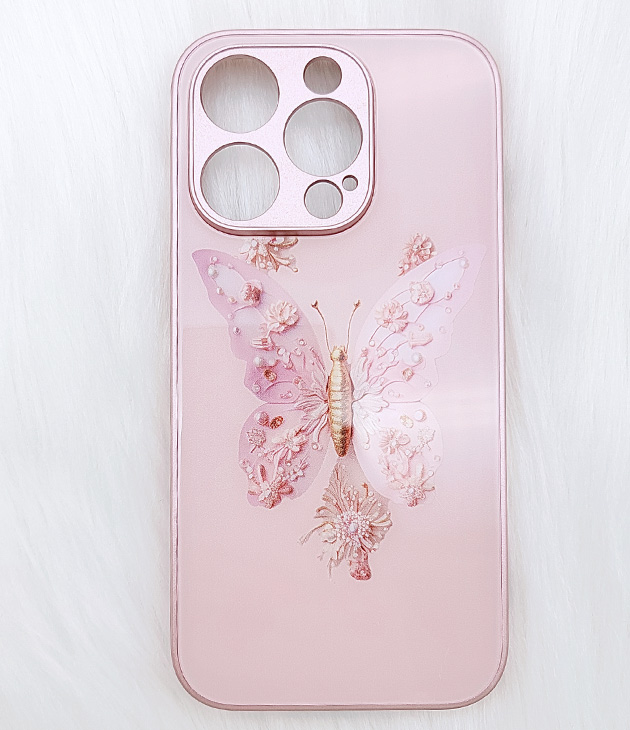 Lace Ladies（レースレディース） 3DフラワーバタフライiPhoneケース
