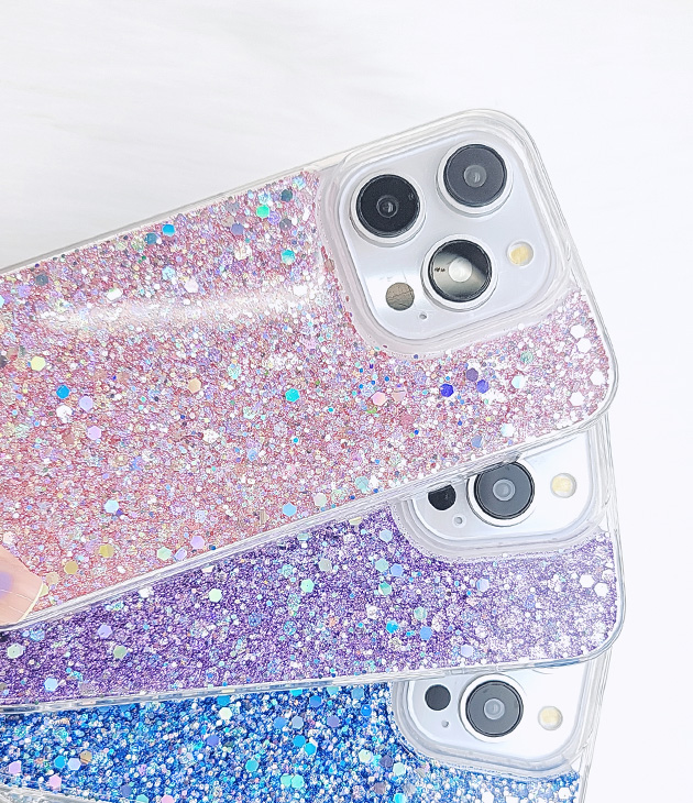 Lace Ladies ラメグリッターソフトiPhoneケース 女性 レディース