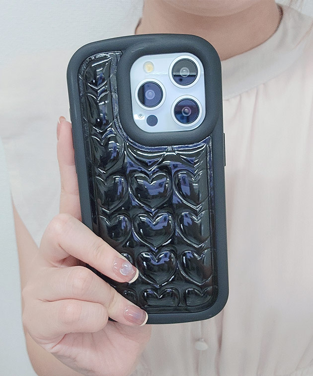 Lace Ladies（レースレディース） 3D ハート ソフト iPhone ケース