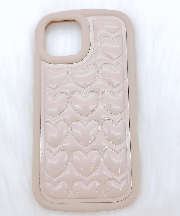 Lace Ladies（レースレディース） 3D ハート ソフト iPhone ケース