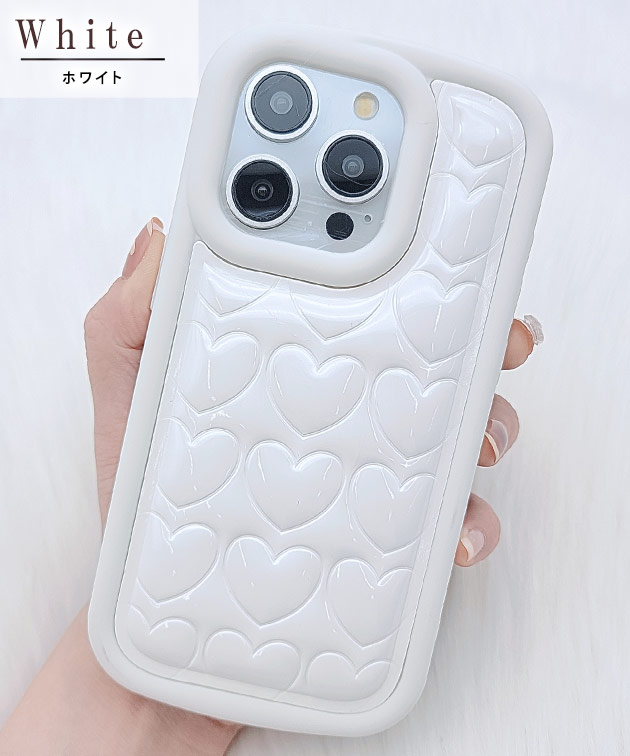 Lace Ladies（レースレディース） 3D ハート ソフト iPhone ケース