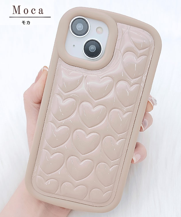 Lace Ladies（レースレディース） 3D ハート ソフト iPhone ケース