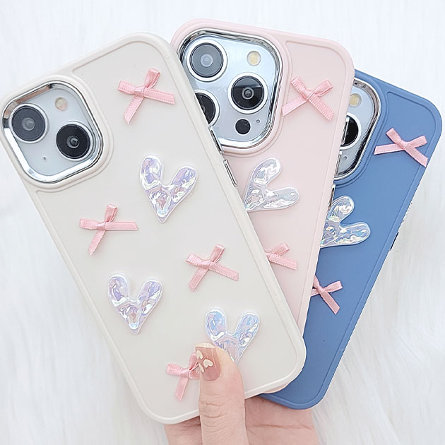 Lace Ladies（レースレディース） 3D メニー リボン ハート iPhone