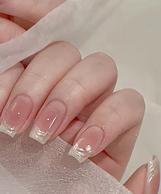 Lace Ladies（レースレディース） パール付き スクエア フレンチ