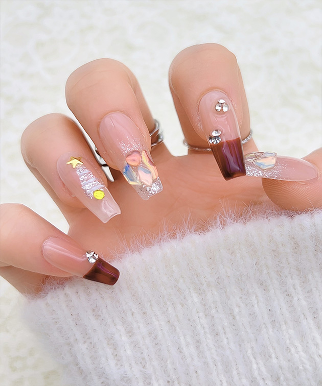 Lace Ladies（レースレディース） ツリー×ビジュー クリア フレンチ