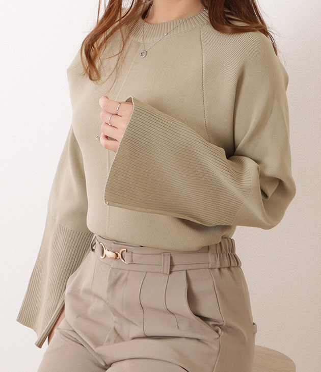 rough &swell ダンボールニット 長袖 イエロー（rough &swell
