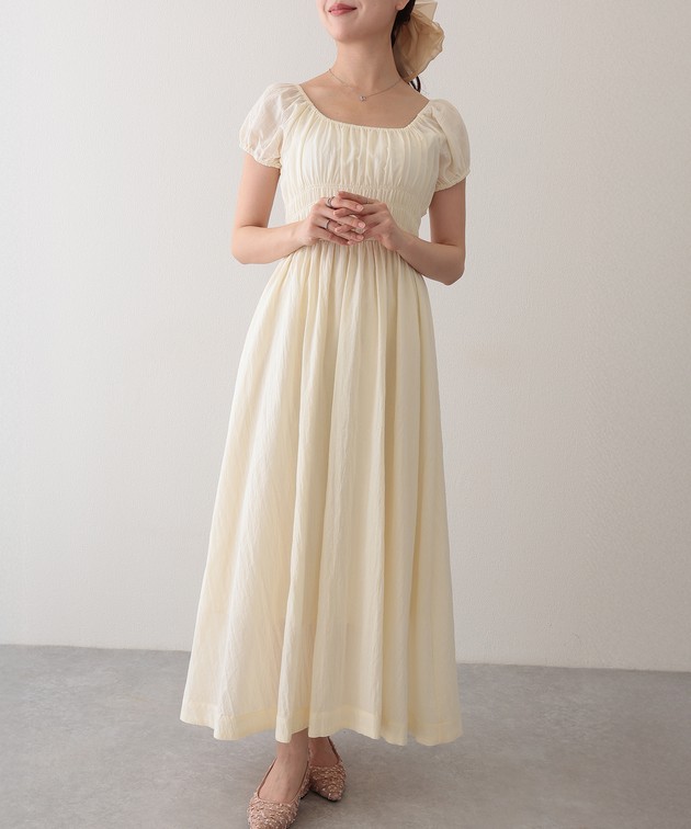 Lace Ladies（レースレディース） スクエアネック ワッシャー加工