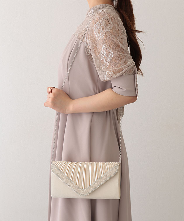 Lace Ladies（レースレディース） クリスタルビーズ付き スクエア
