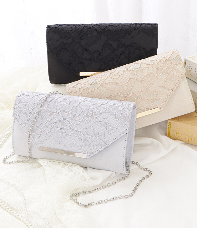 Lace Ladies（レースレディース） フラワーレース クラッチバッグ
