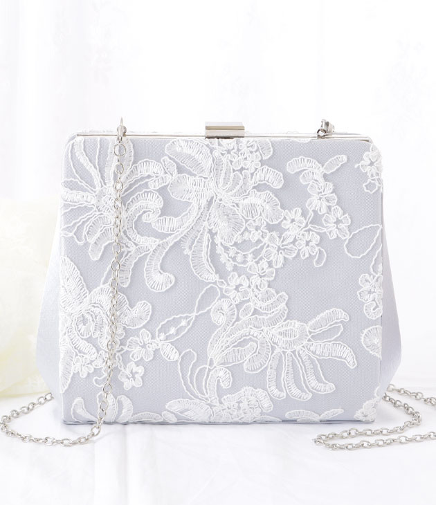 新品未使用！フラワー刺繍クラッチバッグ Lace Ladies フラワー 刺繍 コンパクト クラッチ バッグ 女性