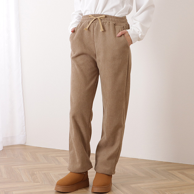 Lace Ladies（レースレディース） 裏起毛コーデュロイストレート