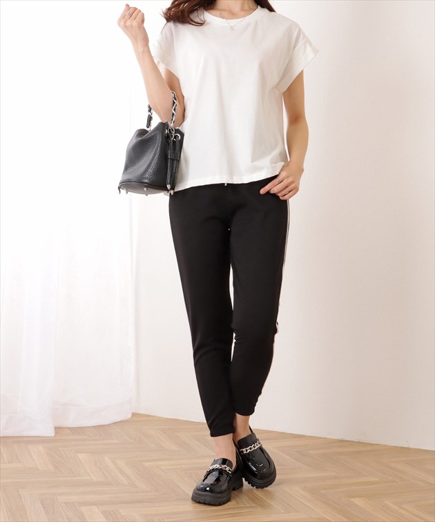 サイドライン 9分丈 イージー スポーツ パン...の詳細画像3