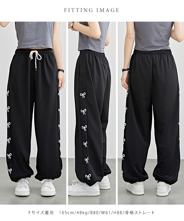 Lace Ladies（レースレディース） サイド リボン イージー スウェット