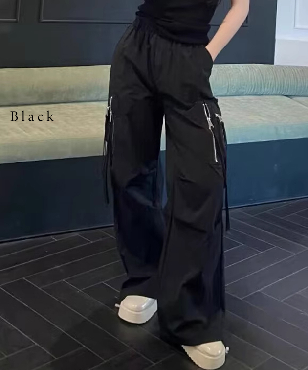 Lace Ladies（レースレディース） ファスナー ストラップ付き タック