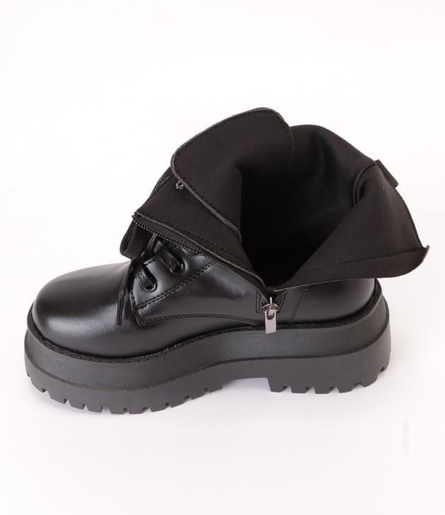 Lace Ladies（レースレディース） 厚底 レースアップ ショートブーツ