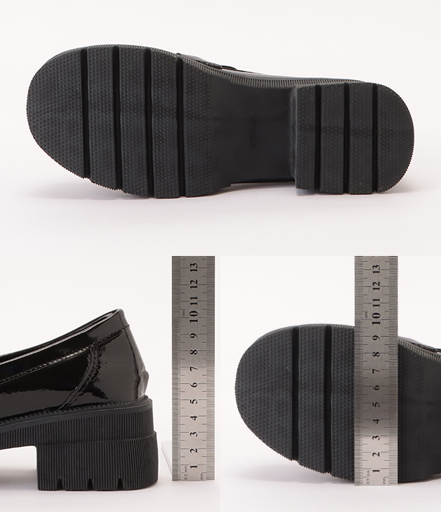 【極美品】DIANA ビットローファー 厚底 エナメル トラックソール 23.5 極美品】DIANA 決めよ ビットローファー 厚底 エナメル トラック
