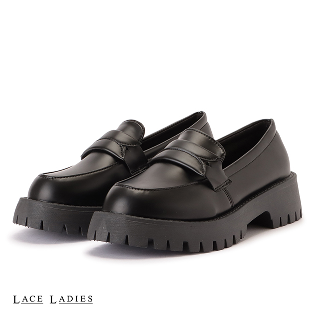 Lace Ladies（レースレディース） 厚底 コインローファー ドレス