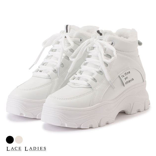 Lace Ladies（レースレディース） 内ボア ハイカット 厚底 ダッド