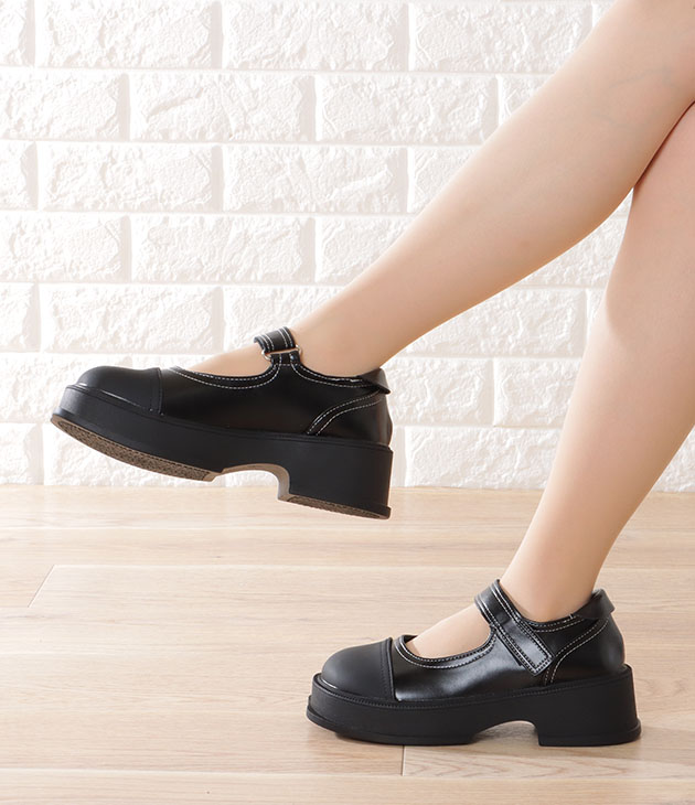 Lace Ladies（レースレディース） 配色 ステッチ 厚底 ストラップ