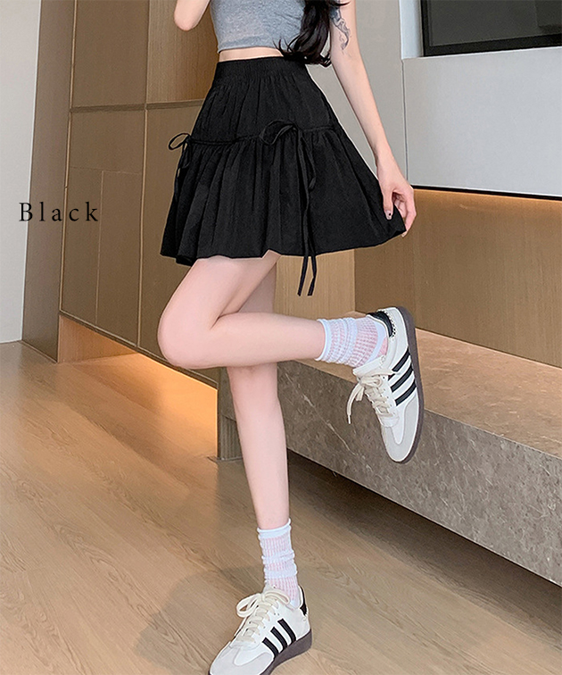 Lace Ladies（レースレディース） ギャザーリボン ティアード フレア