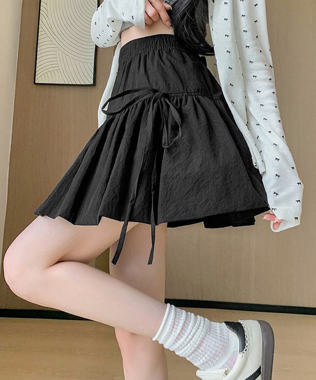 Lace Ladies（レースレディース） ギャザーリボン ティアード フレア