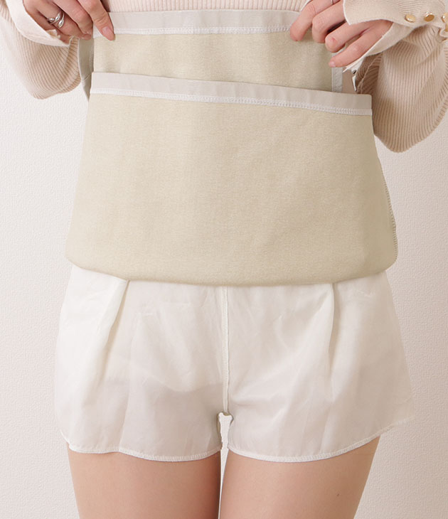FENDI サテン ハイウエスト ショーツ ベルト付き　キュロットスカート miniministore キュロットショートパンツラップスカート風