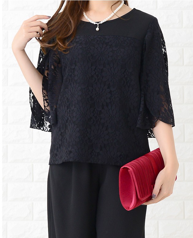 Ezick Lady set レーストップドレス パンツドレス 結婚式 お呼ばれ Lady set レーストップドレス（ドレス）｜Ezick（エジック）の