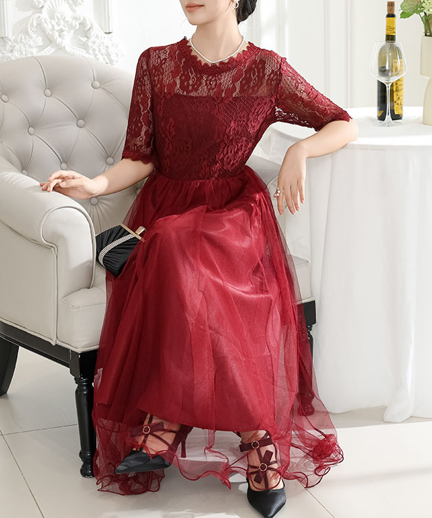 Lace Ladies（レースレディース） プチハイネック レース ドッキング