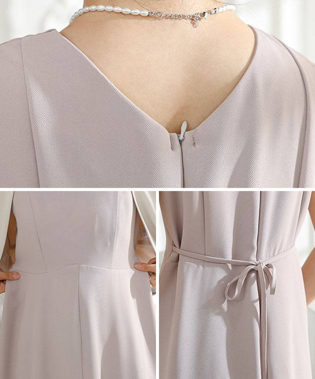 【美品】 アシール ウールブレンド フォーマルジャケット ノースリーブワンピース Lace Ladies 【2点セット】 ノーカラー ジャケット付き Aライン