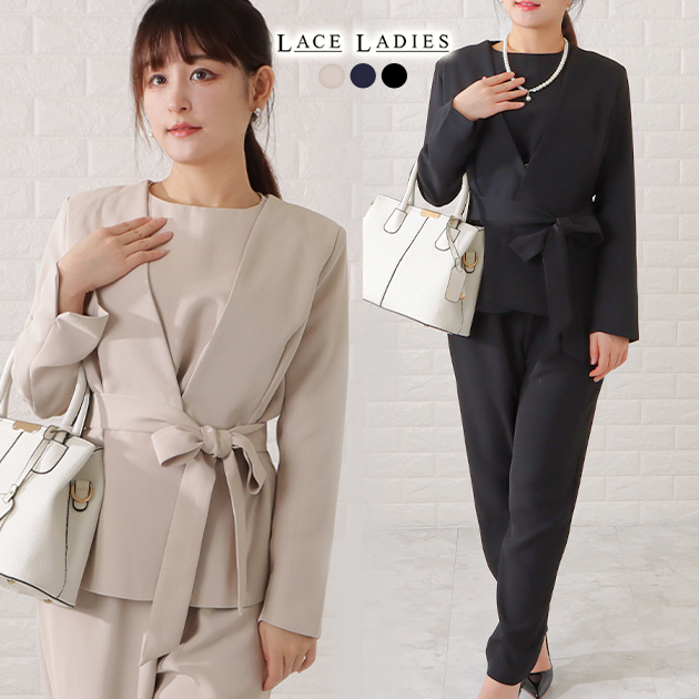 Lace Ladies ノーカラージャケット&オールインワンセットアップ