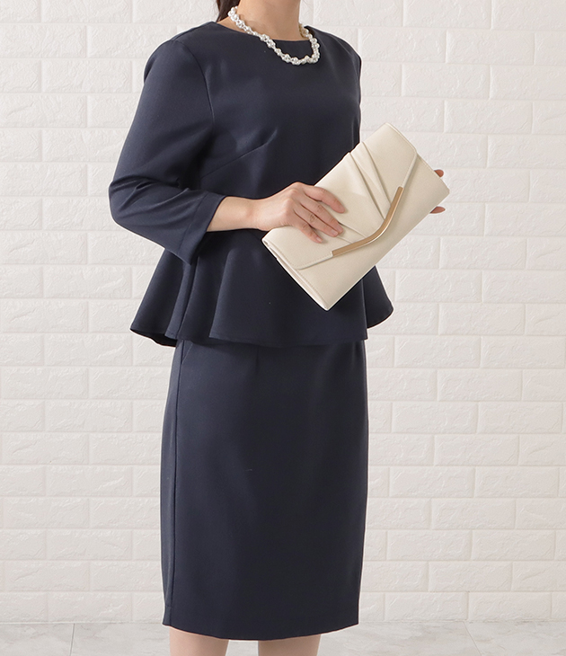 TO BE CHIC ペプラムブラウス＆スカートのセットアップ Lace Ladies 7部袖ペプラムブラウス&スカートセットアップ