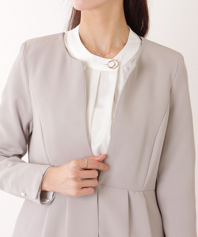 レディーススーツ　ＤGRACE レースレディース Lace Ladies フロントホック ペプラム パンツ