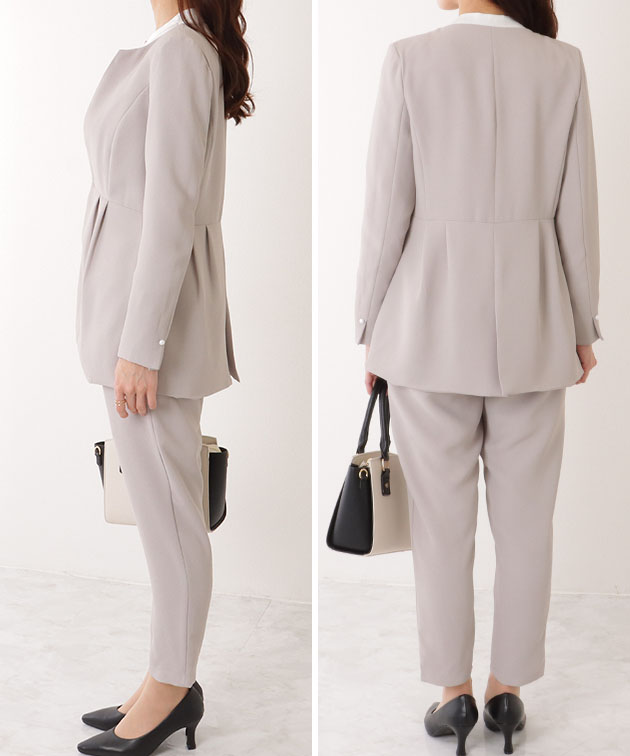 A.P.C ブラック ジャケット　パンツスーツ　セットアップ SMILE ORCHID セットアップ メタリックボタン付きジャケット
