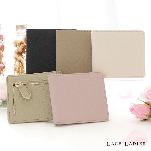 Lace Ladies 牛革キャッシュレスウォレット レディース