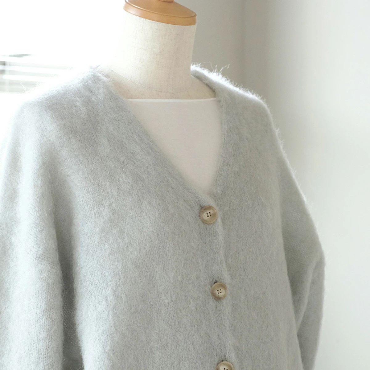 comm. arch.（コムアーチ） カーディガン 2024AW Hand Framed Mohair
