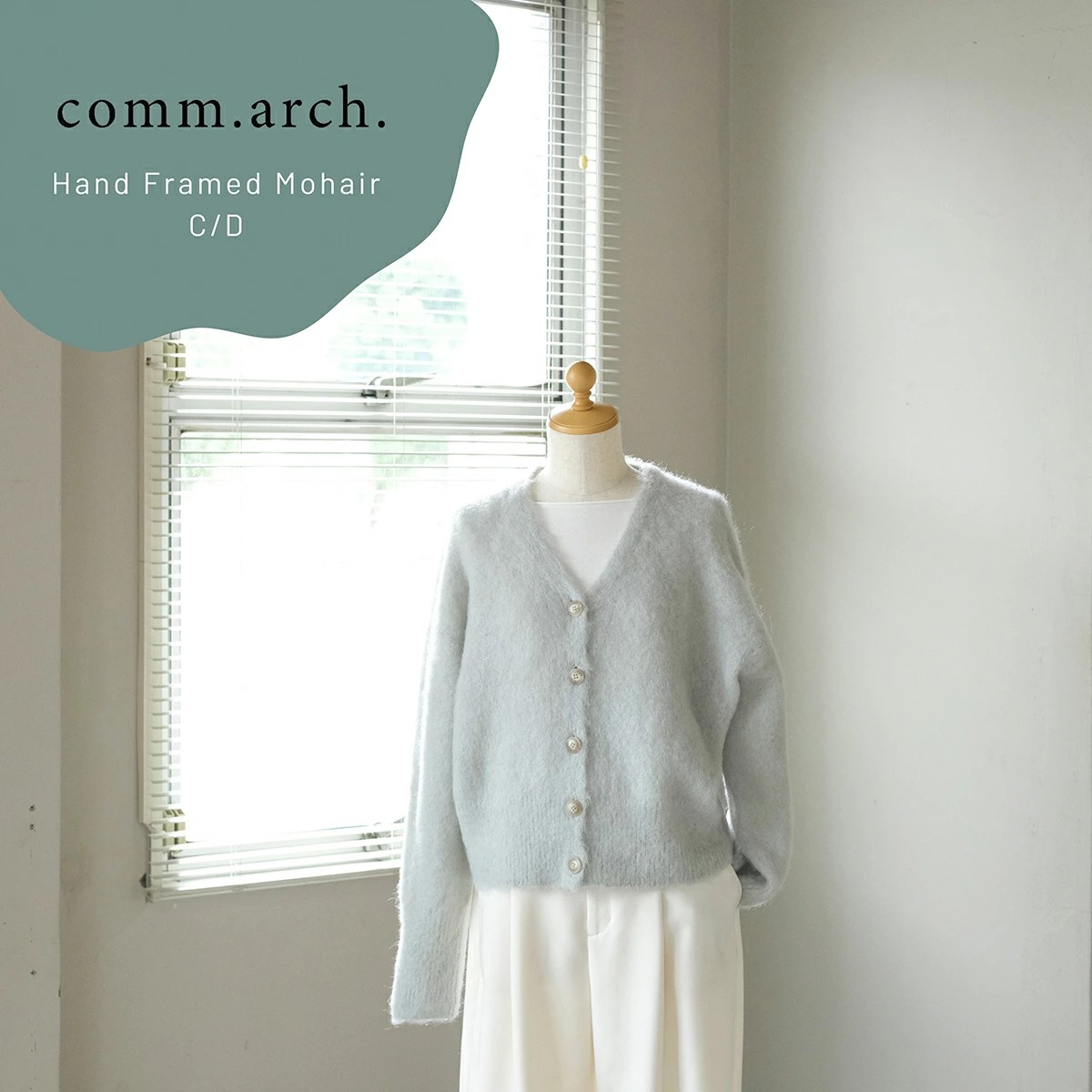 comm. arch.（コムアーチ） カーディガン 2024AW Hand Framed Mohair