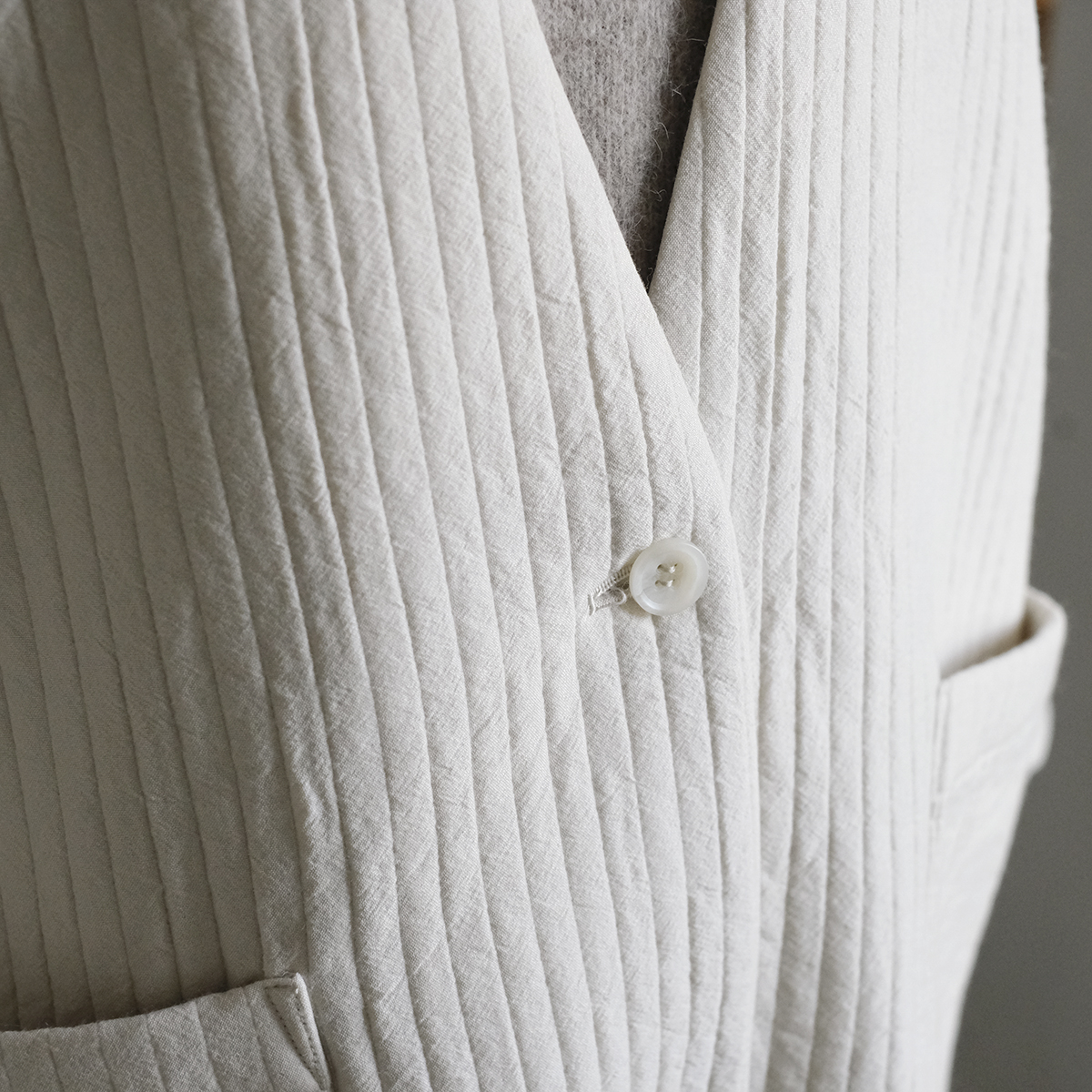 evam eva（エヴァムエヴァ） E233T107 quilting robe キルティング