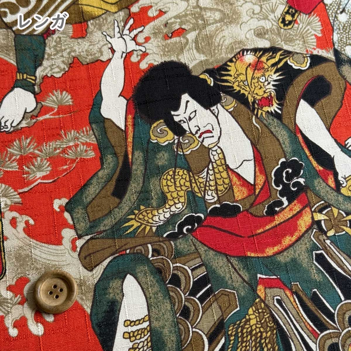 歌舞伎役者柄 サザンクロス生地 和柄 浮世絵柄...の詳細画像5