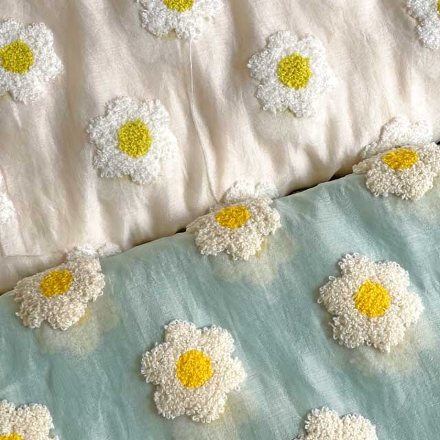 エトロ オーガンジー生地 多色刺繍Ω