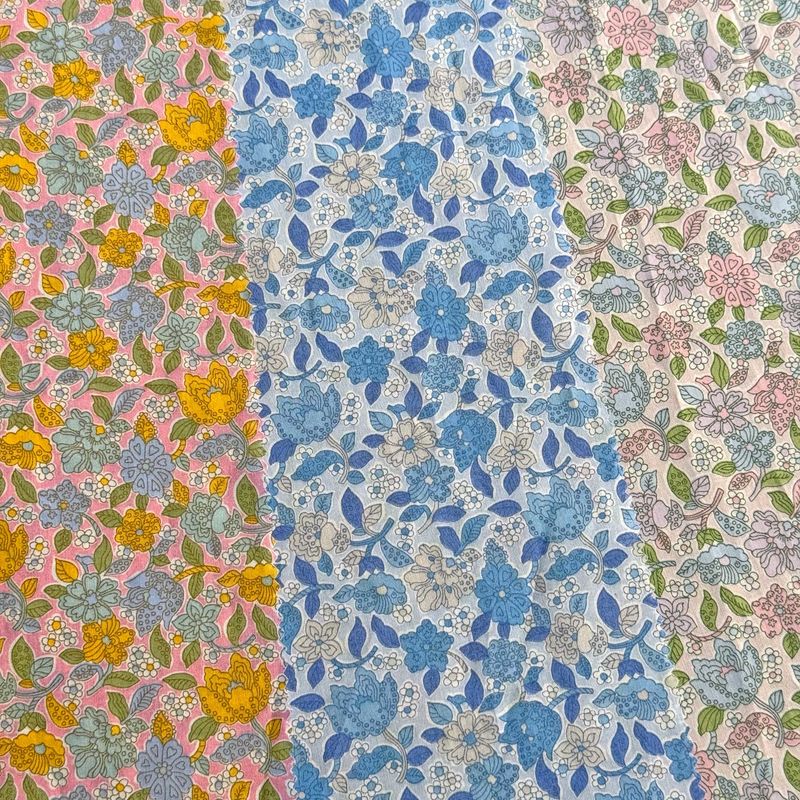 LIBERTY.（リバティ） LIBERTY FABRICS リバティプリント イタリア製タナローン生地＜Floral Ovation ...