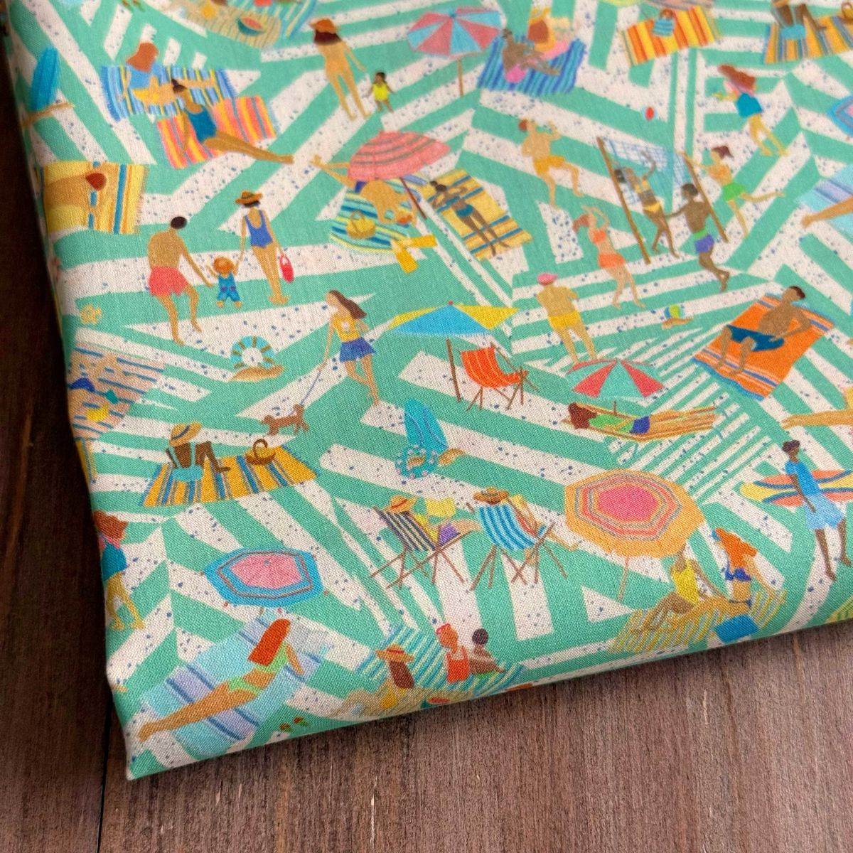 106.ショアライン柄♡ミントグリーンカラー LIBERTY生地 LIBERTY.（リバティ） LIBERTY FABRICS リバティプリント イタリア製