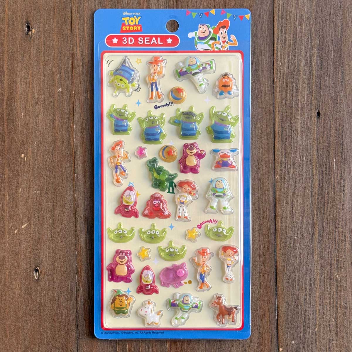 公式ライセンス商品】ディズニーぷっくり3Dシール ぷくぷくつやつや