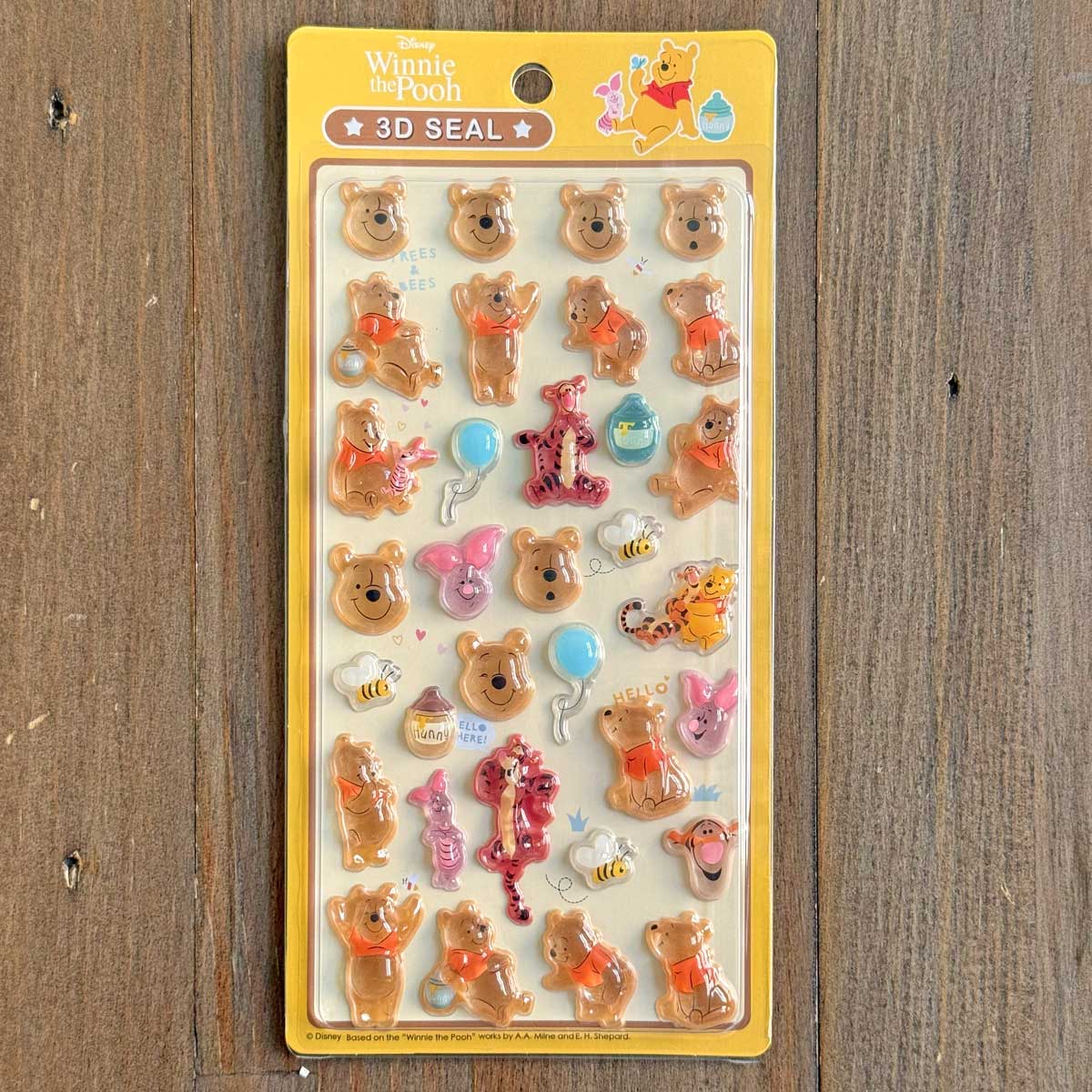 公式ライセンス商品】ディズニーぷっくり3Dシール ぷくぷくつやつや