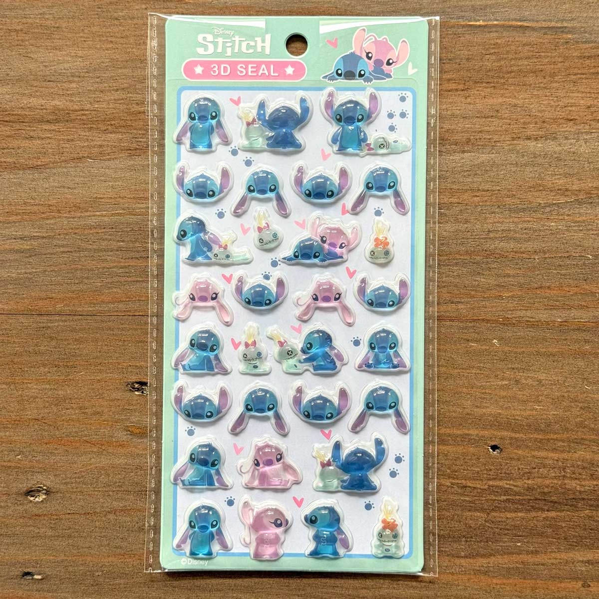 公式ライセンス商品】ディズニーぷっくり3Dシール6枚セット ぷくぷく