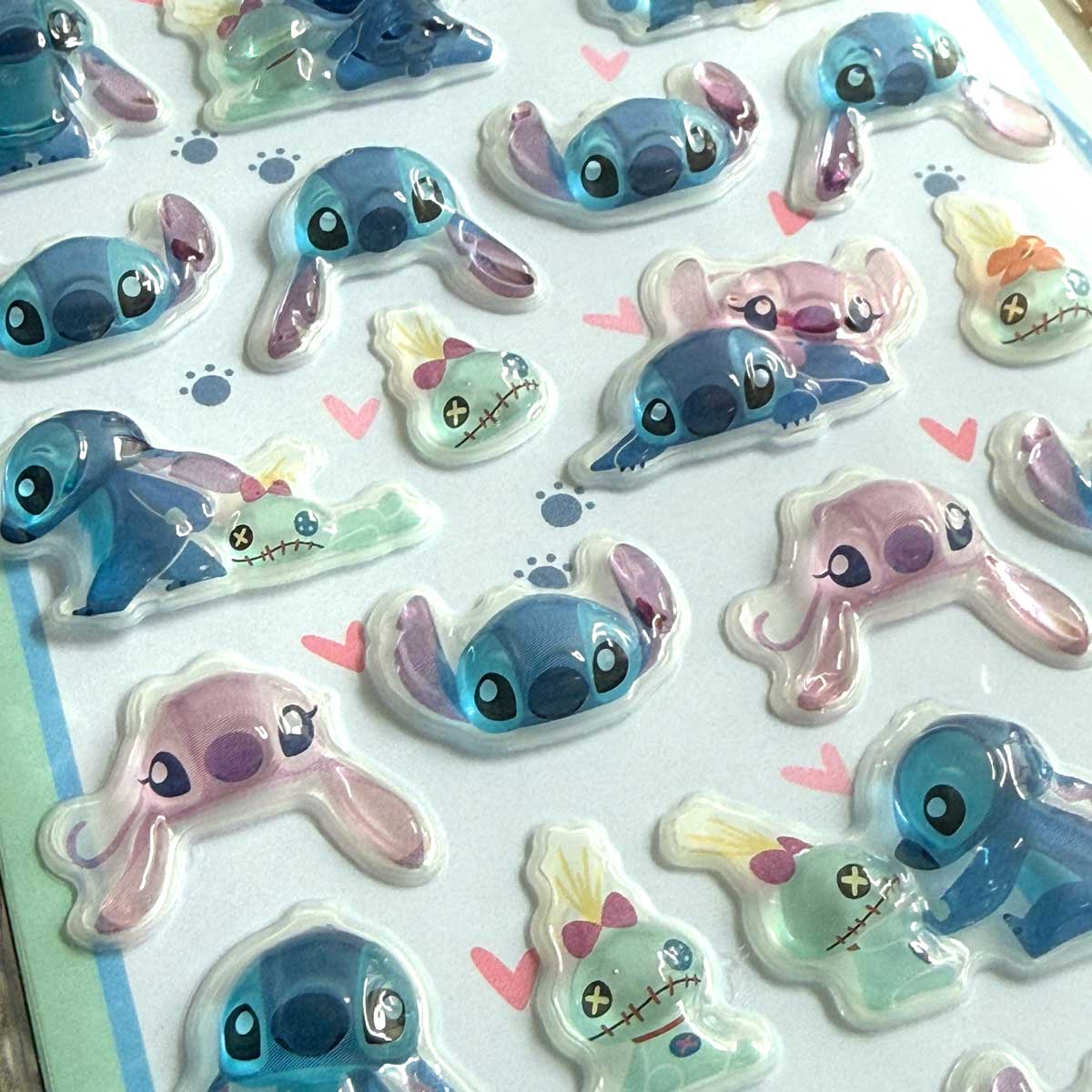 公式ライセンス商品】ディズニーぷっくり3Dシール6枚セット ぷくぷく