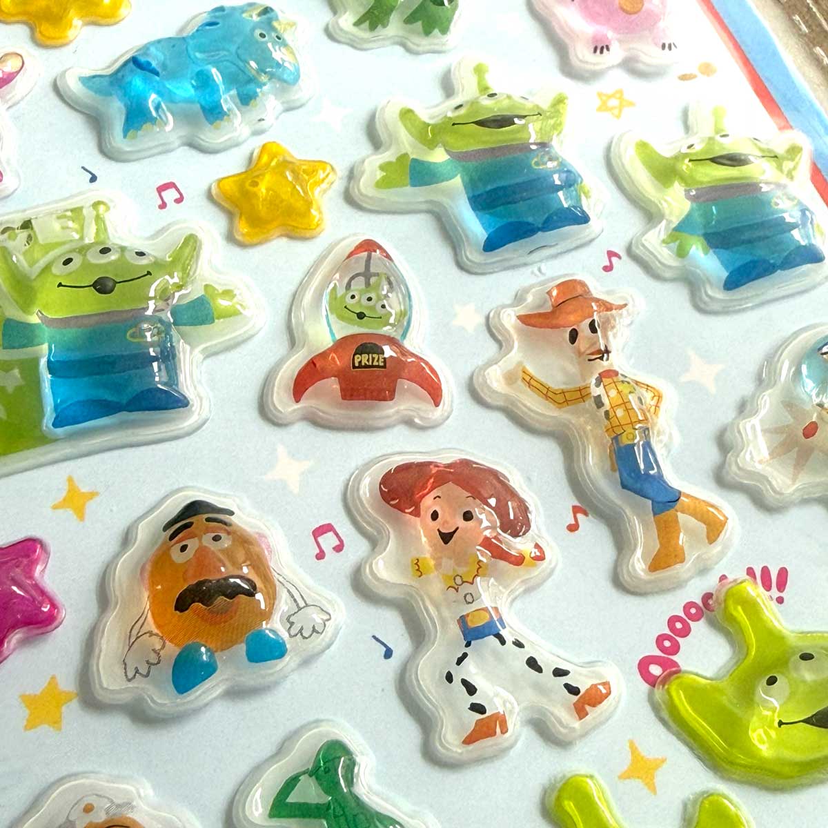 公式ライセンス商品】ディズニーぷっくり3Dシール6枚セット ぷくぷく