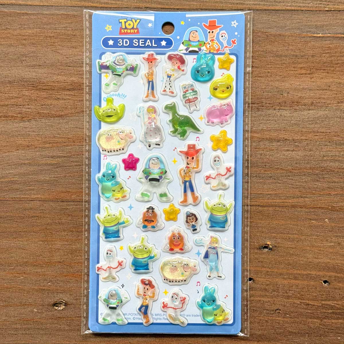 公式ライセンス商品】ディズニーぷっくり3Dシール6枚セット ぷくぷく