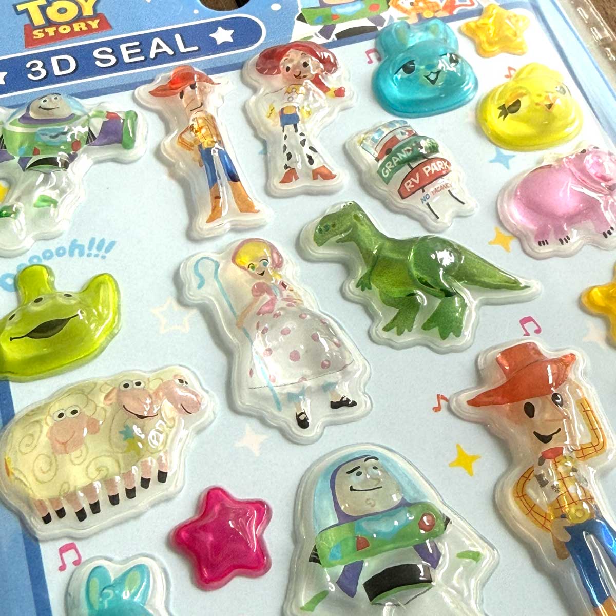 公式ライセンス商品】ディズニーぷっくり3Dシール6枚セット ぷくぷく