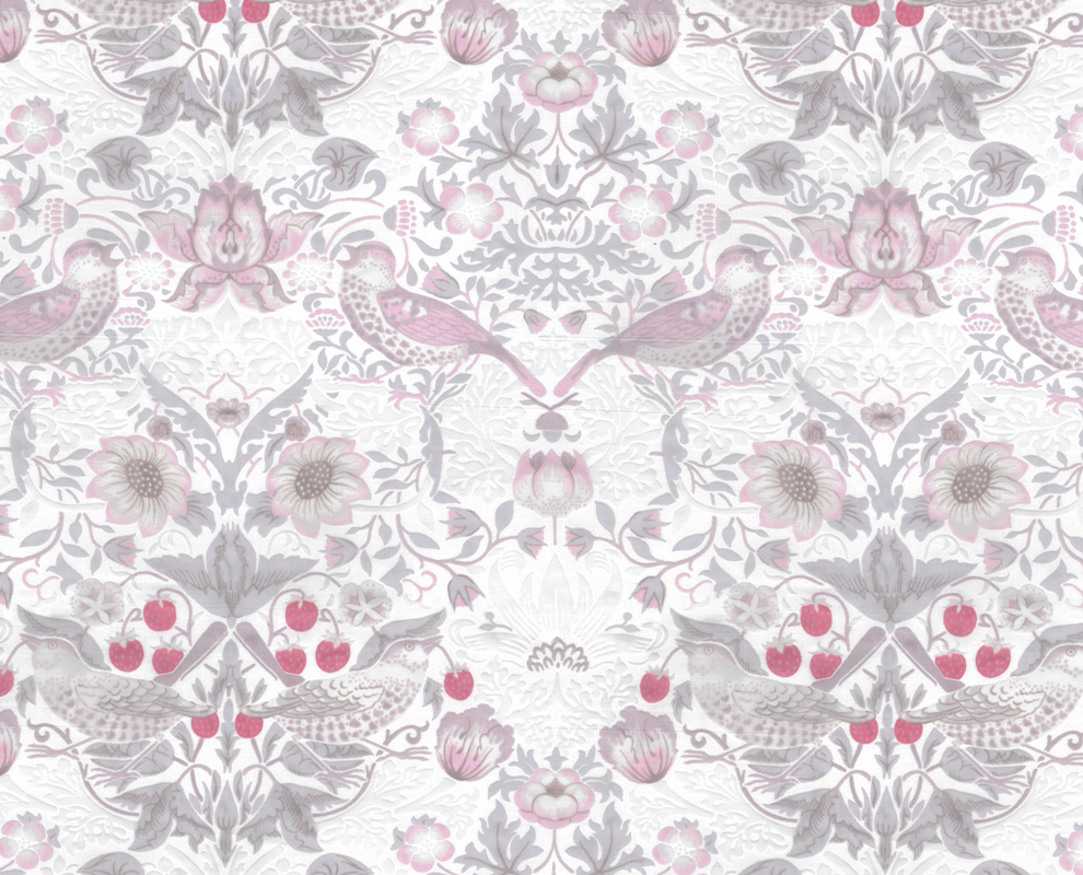 moda fabrics William Morris EBAX Ip[nStrawberry Thief(Xgx[XB[t)D_POWDER PINK(pE_[sN)8076-17
